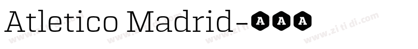 Atletico Madrid字体转换